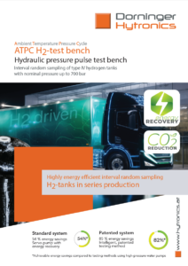 Infoflyer for a test bench for energy-efficient H2-tank-testing